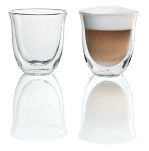 DeLonghi Cappuccino Double-Wall Glass Cups